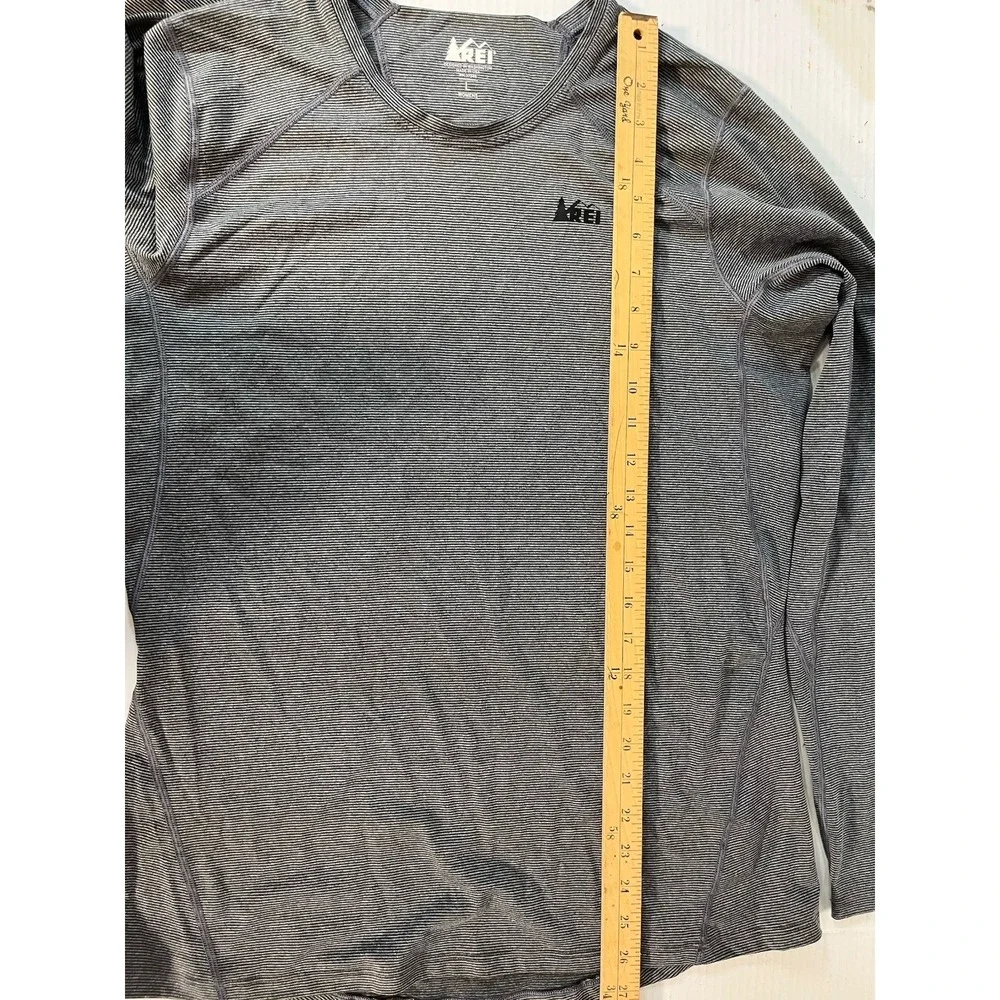 REI LS Women's Pullover Lg Blue - Picture 5 of 6